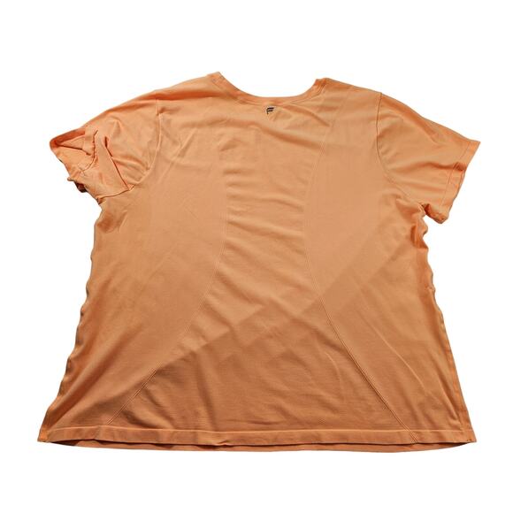 Fabletics orange short sleeve active running yoga top quick dry stretch XL (?) # - Picture 4 of 6